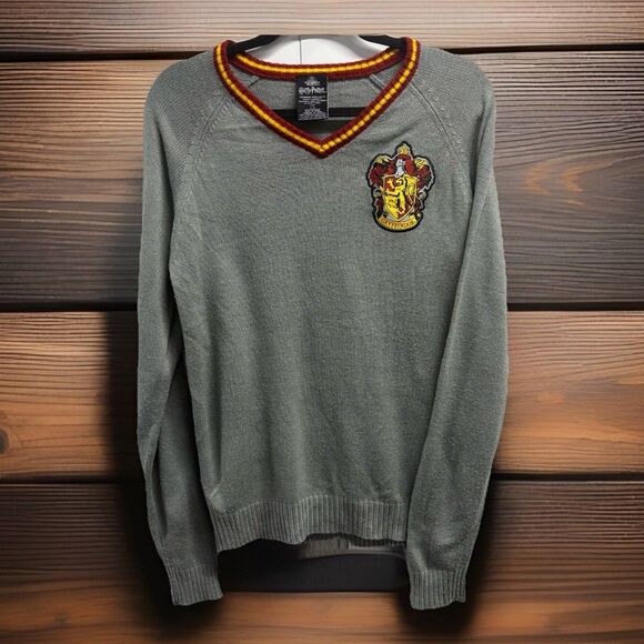 Harry Potter Gryffindor Sweater Small V-Neck Hogwarts Uniform Wizarding World - Picture 1 of 14